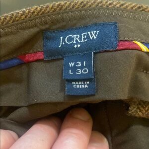 J. Crew Men's Herringbone Slim Bedford Tweed Dress Pants Wool Blend Size 31x30